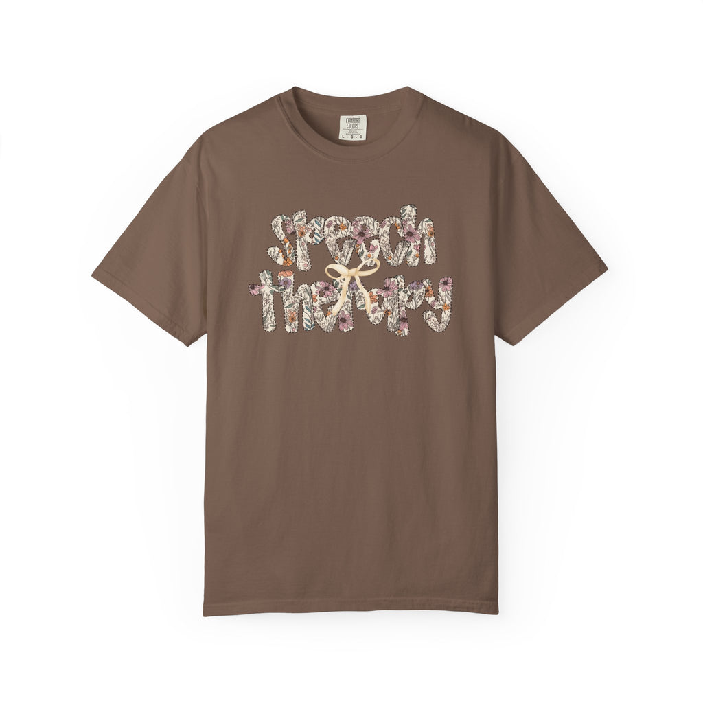 Floral Speech Letters Shirt
