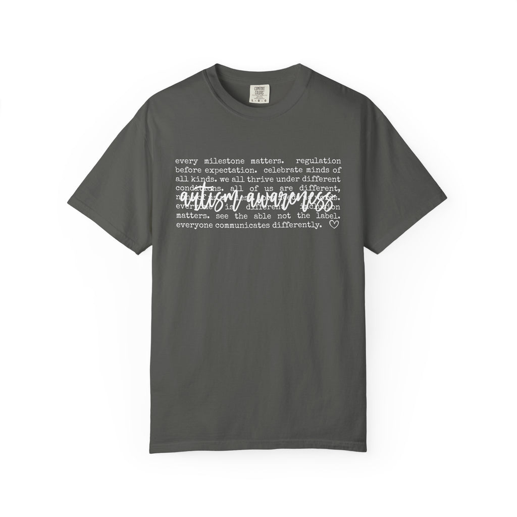 Autism Awareness Words Shirt