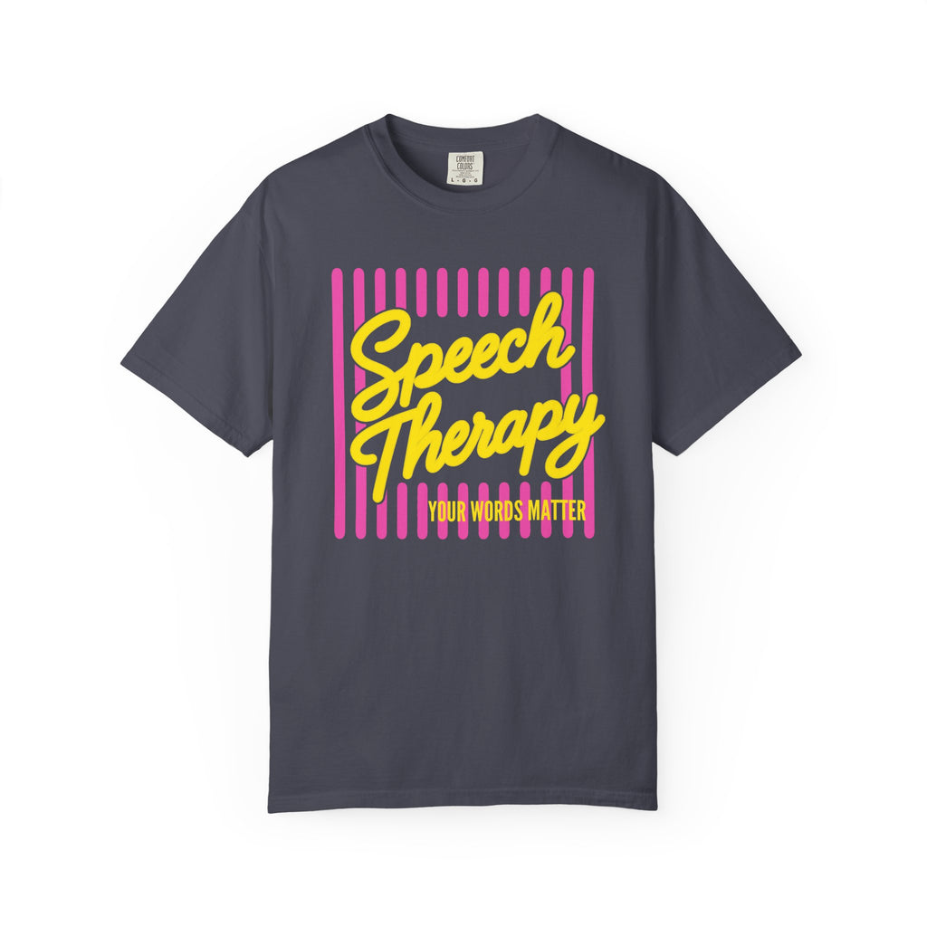 Speech Therapy Pink and Yellow