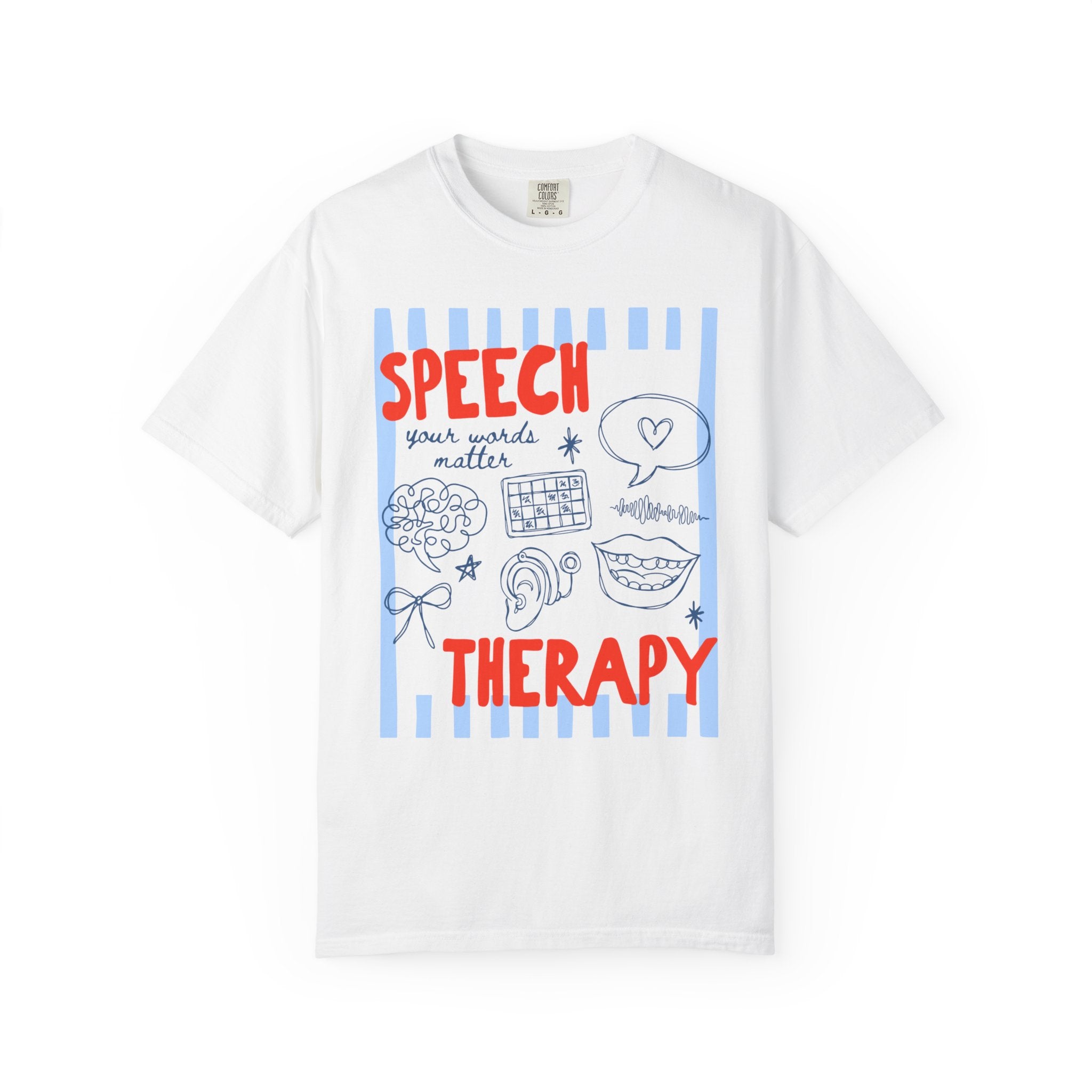 Speech Therapy Striped