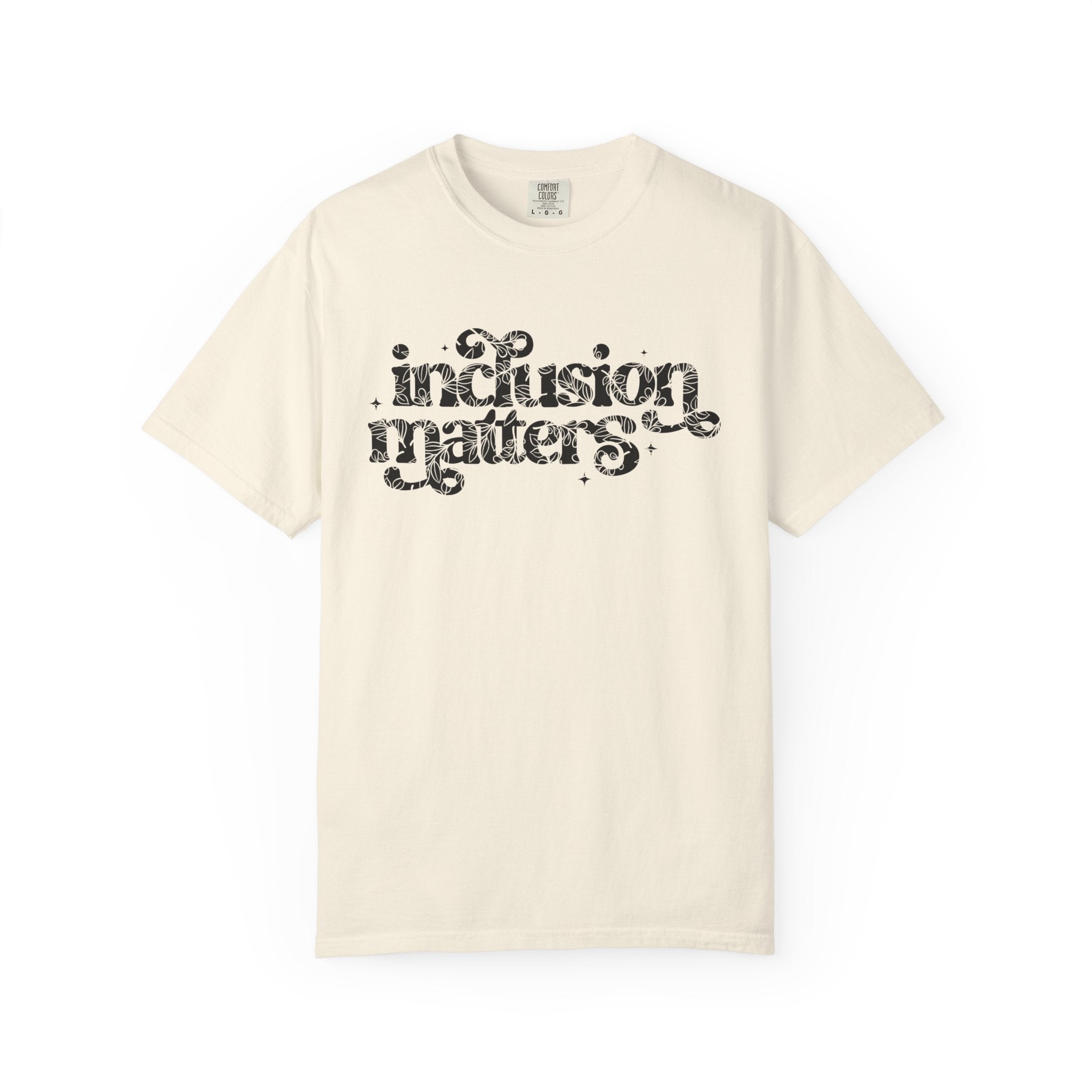 Floral Inclusion Matters Lettering