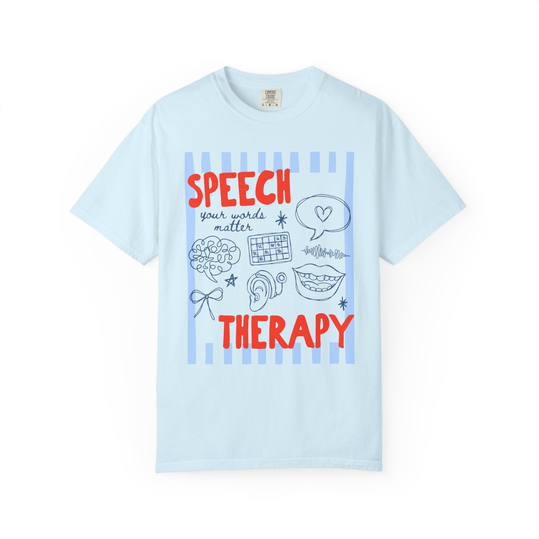 Speech Therapy Striped