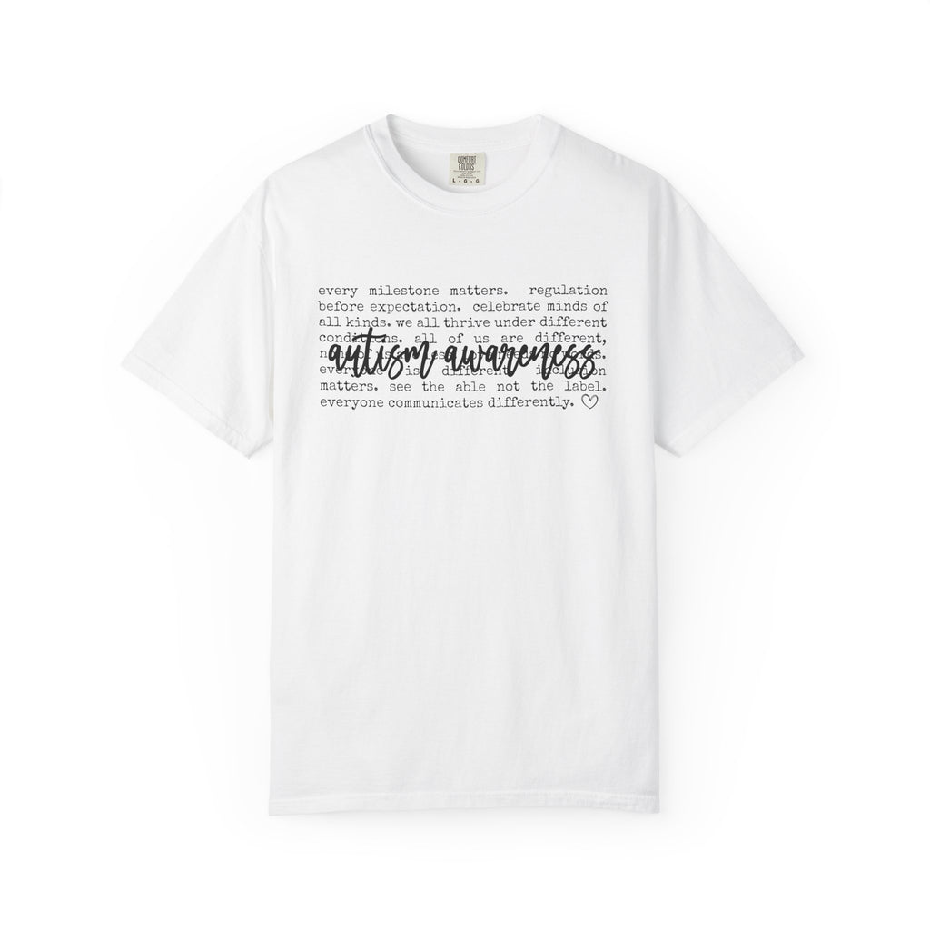 Autism Awareness Words Shirt