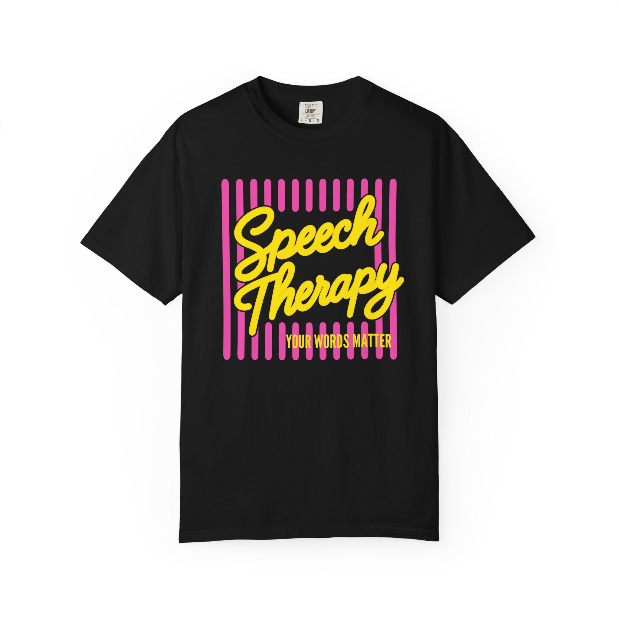 Speech Therapy Pink and Yellow