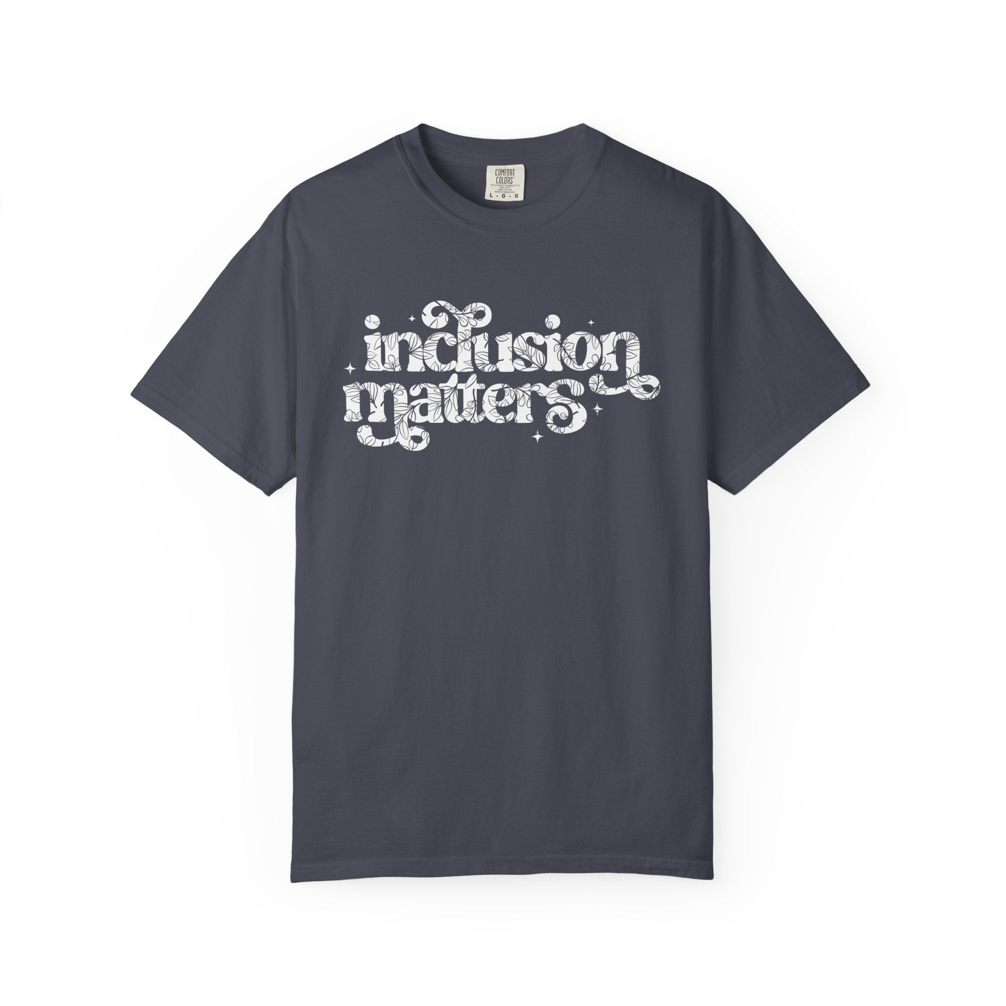 Floral Inclusion Matters Lettering