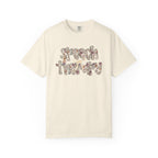 Floral Speech Letters Shirt