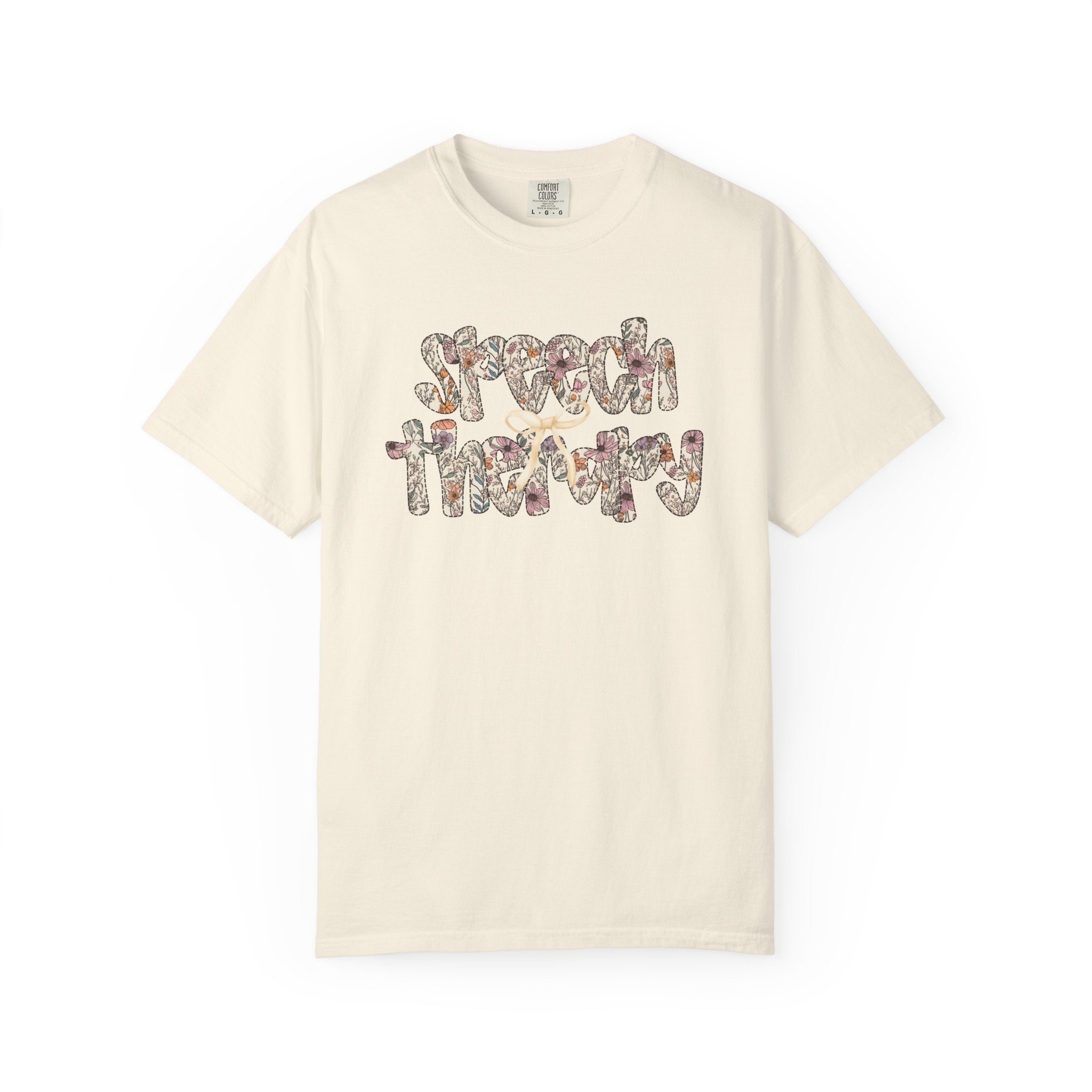 Floral Speech Letters Shirt