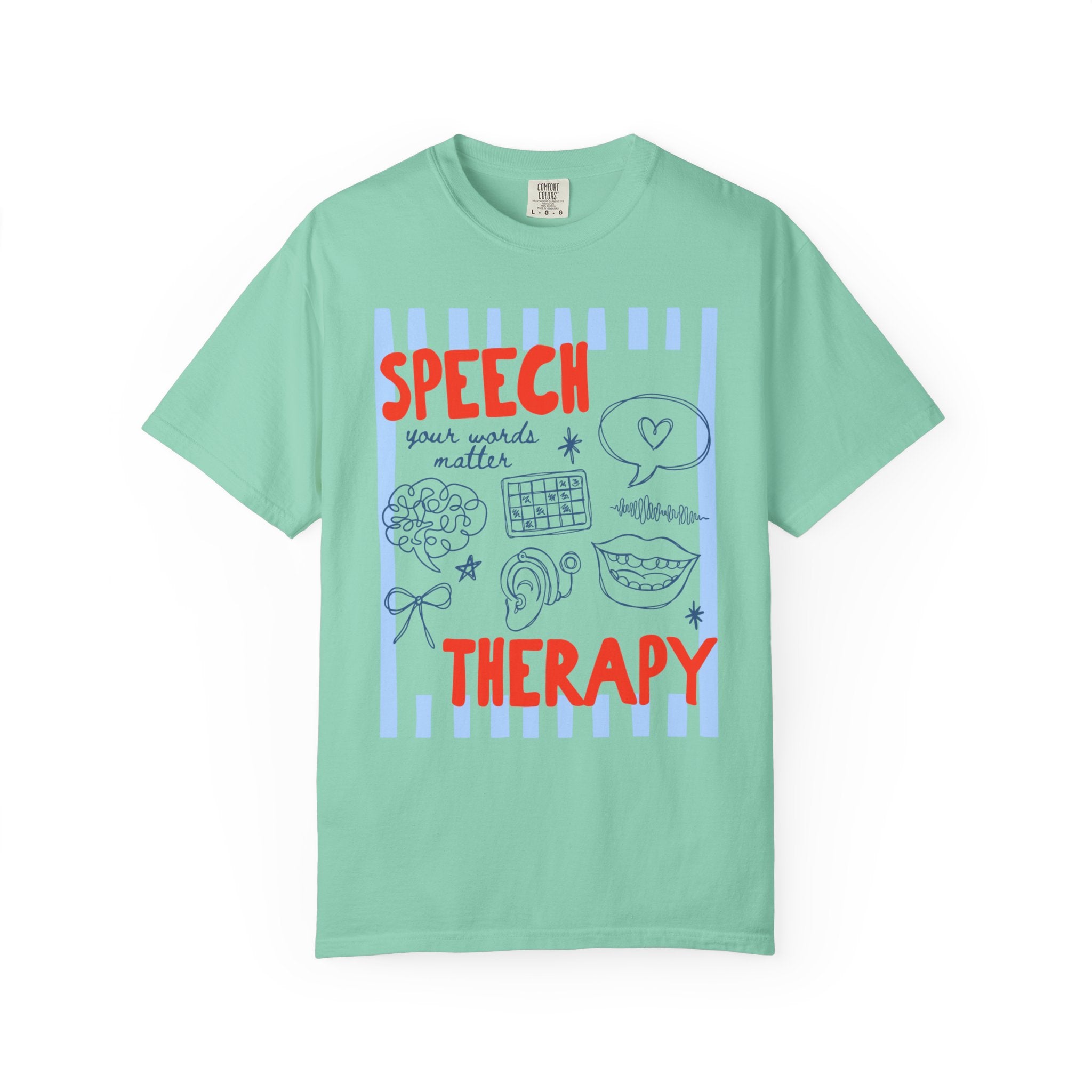 Speech Therapy Striped