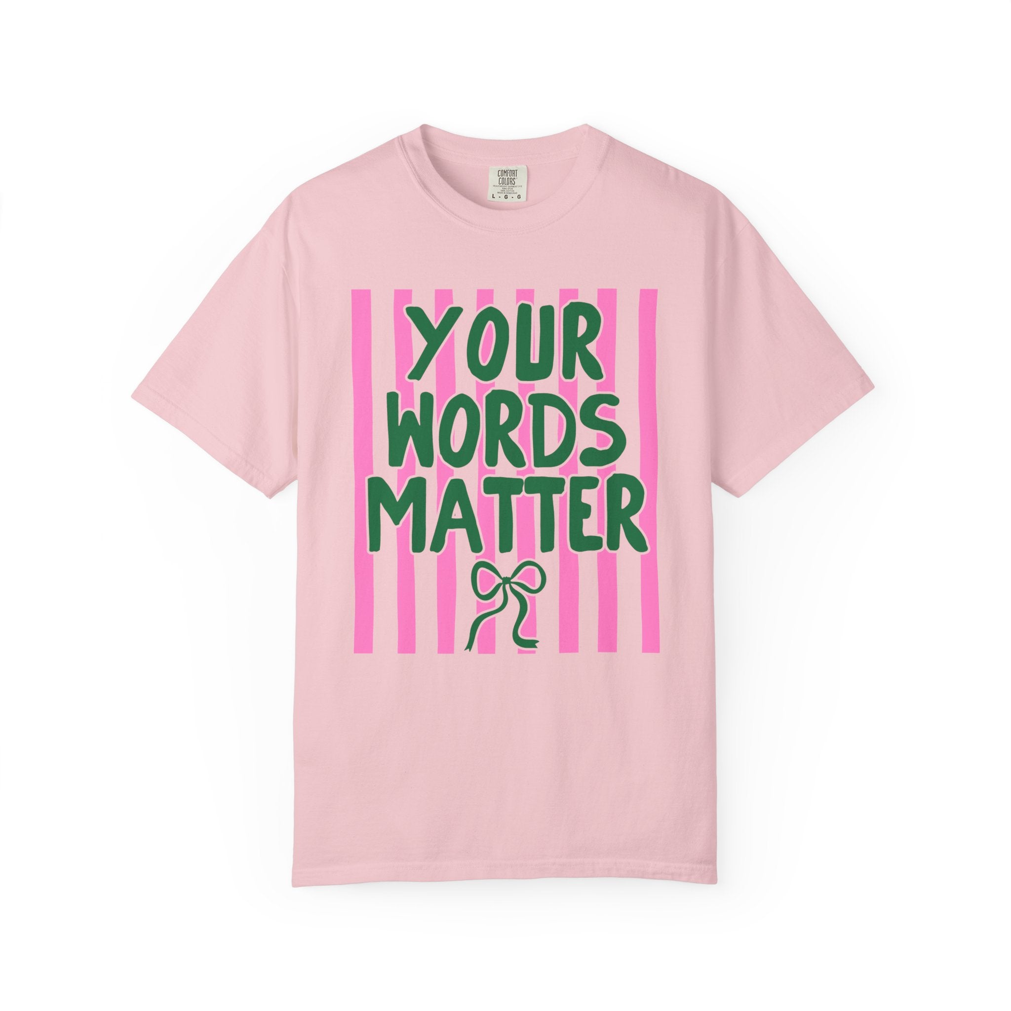 Your Words Matter Striped Coquette