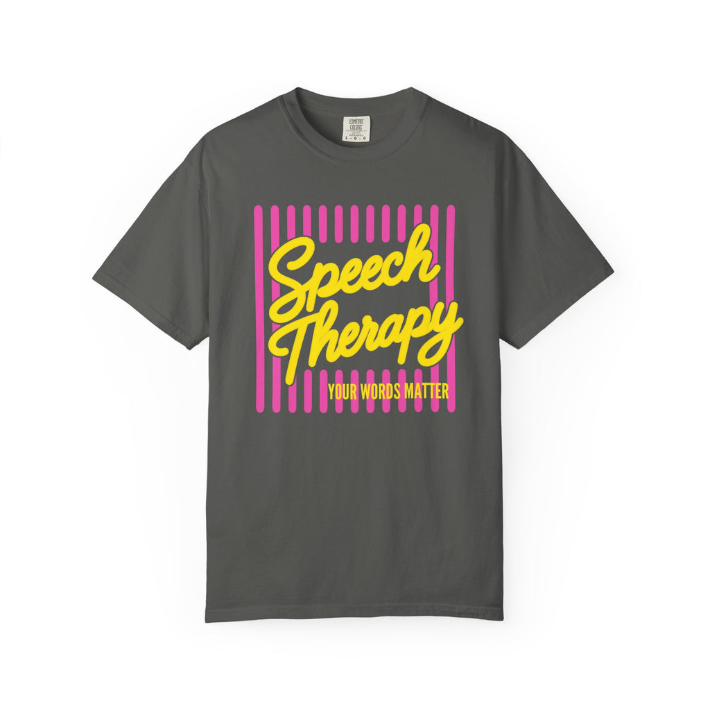 Speech Therapy Pink and Yellow