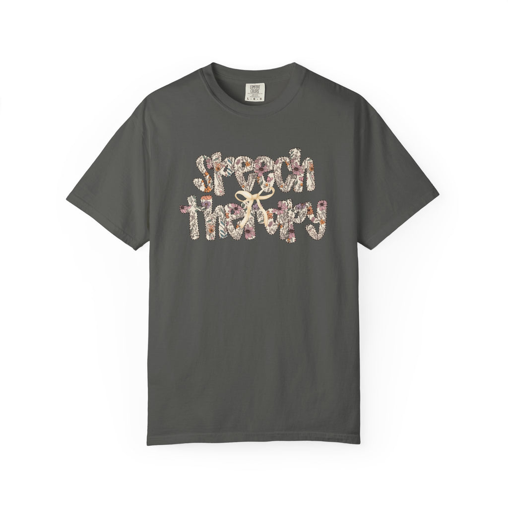 Floral Speech Letters Shirt