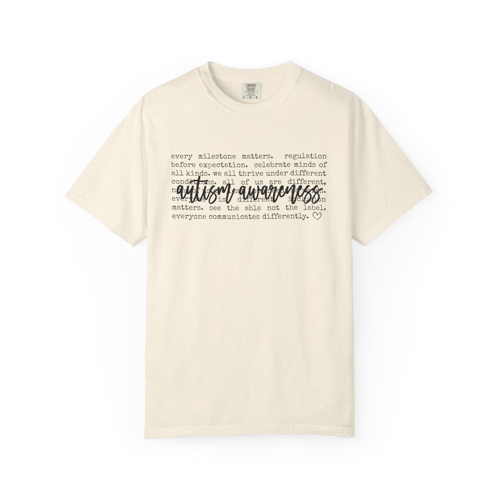 Autism Awareness Words Shirt