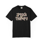 Floral Speech Letters Shirt