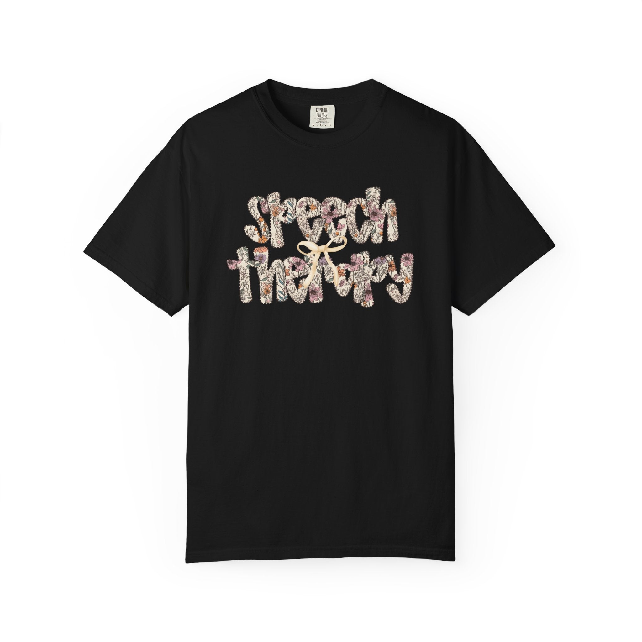 Floral Speech Letters Shirt