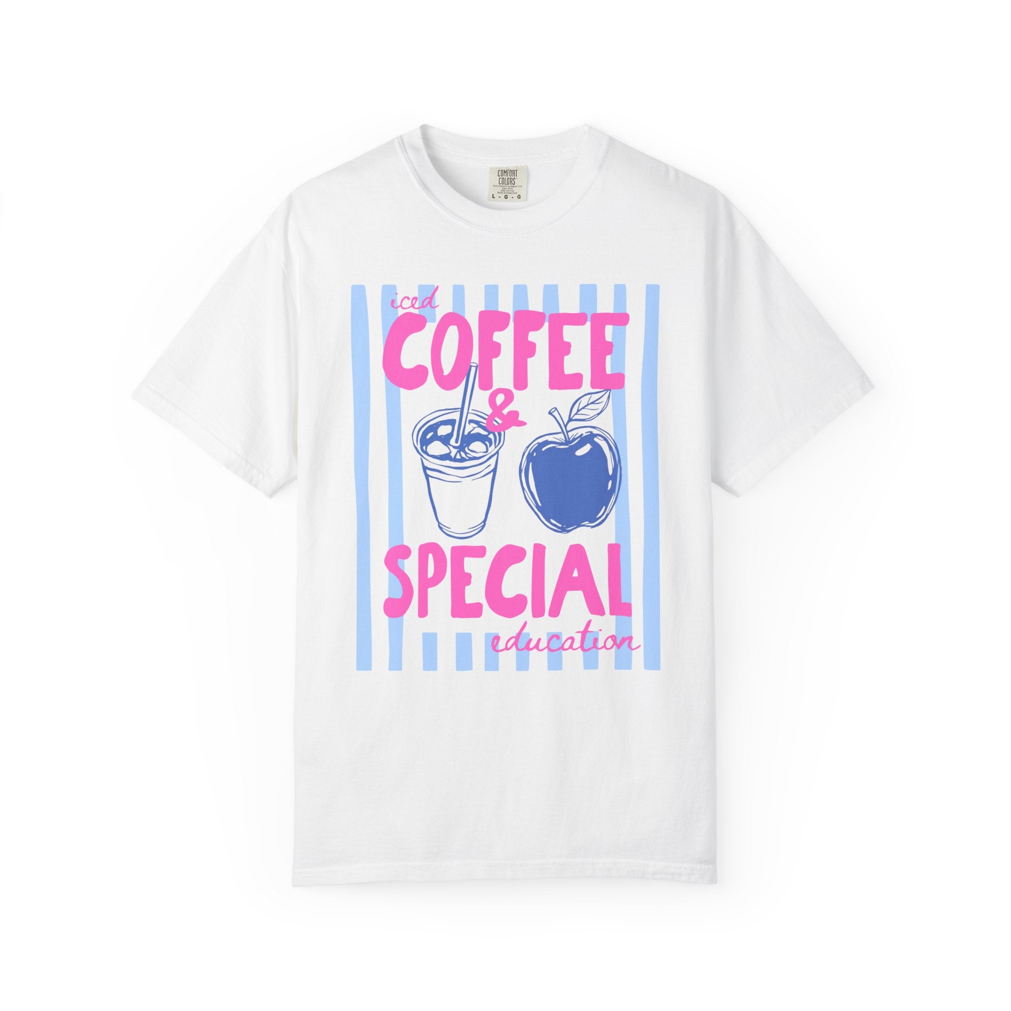 Iced Coffee and Special Education Striped