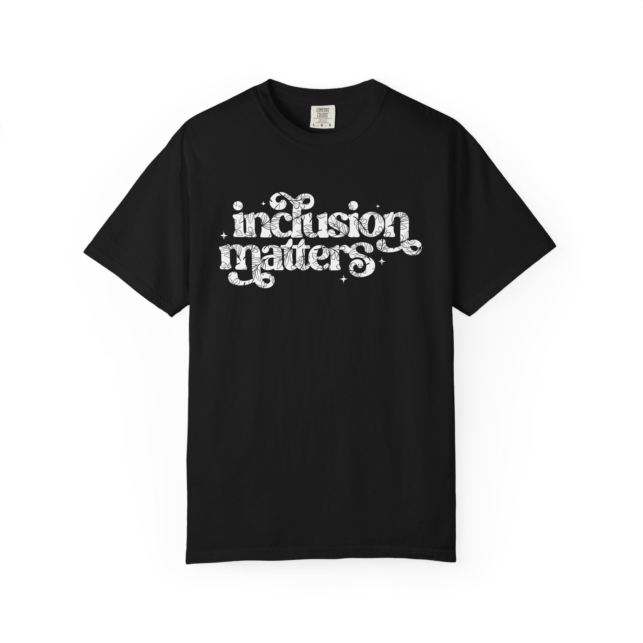 Floral Inclusion Matters Lettering