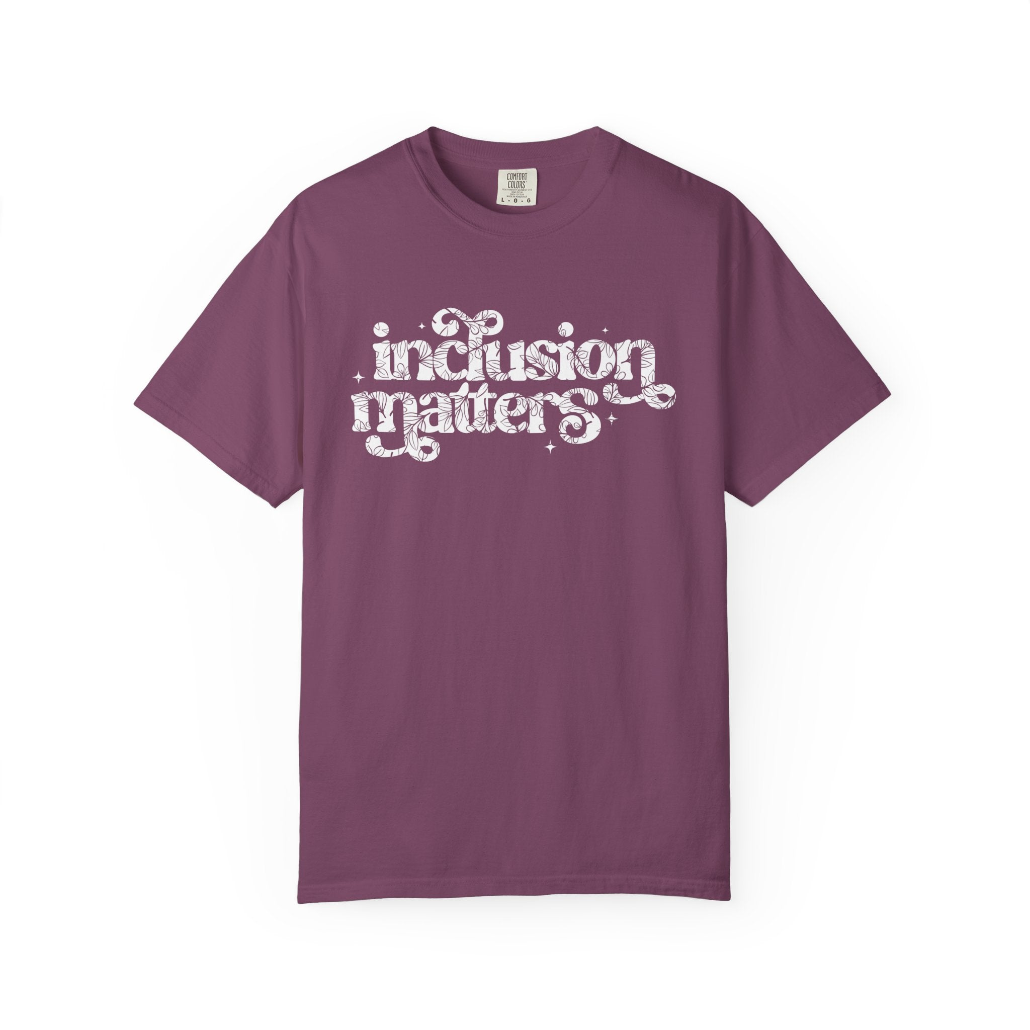 Floral Inclusion Matters Lettering