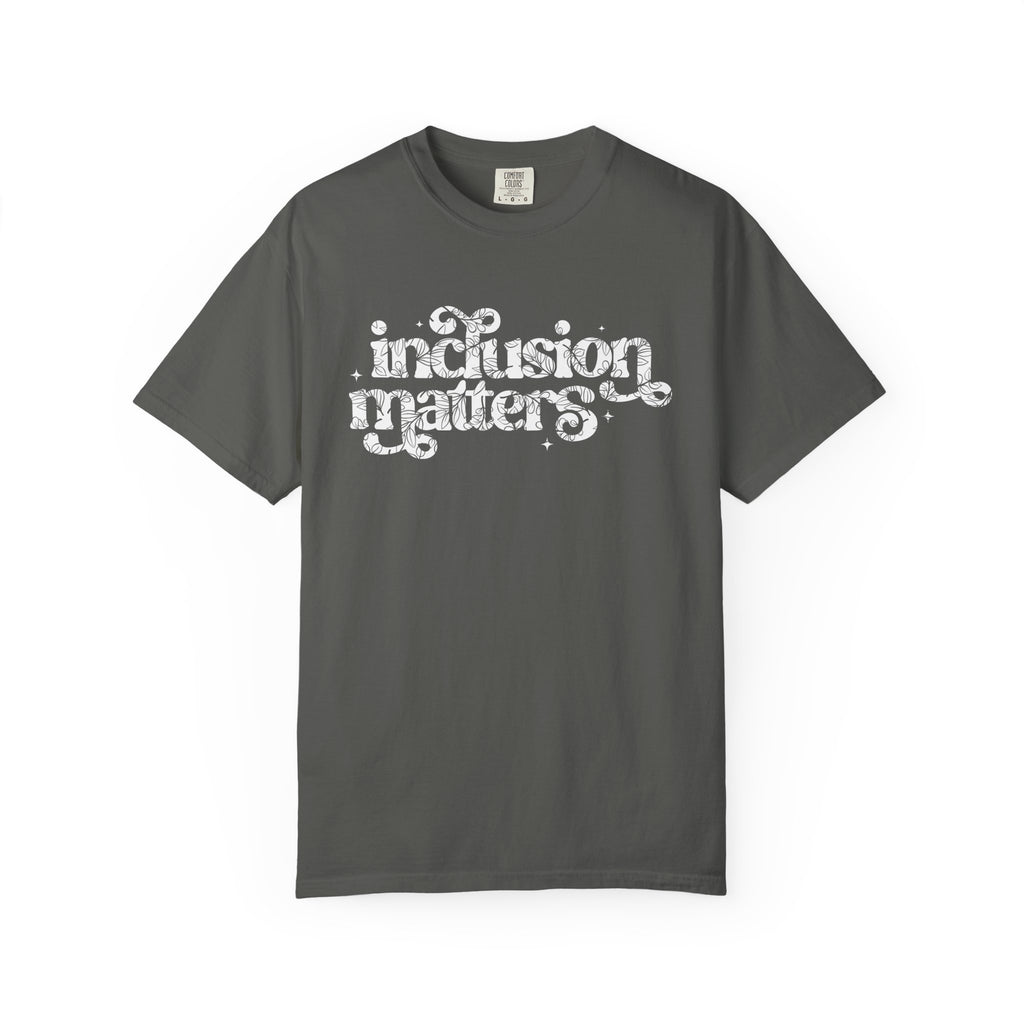 Floral Inclusion Matters Lettering